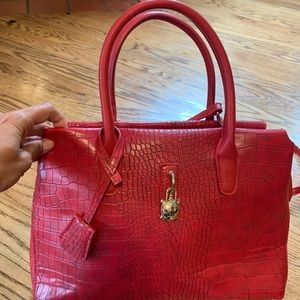 Red Carpisa Turtle Charm Purse